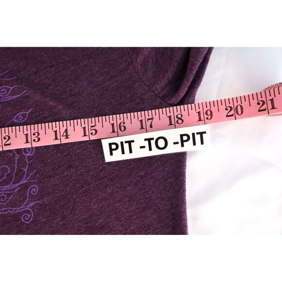 Vail Colorado Hoodie Long Sleeve Purple Graphic Top V-Neck Women's Size Medium - Picture 9 of 13